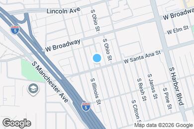 Map image of the property - 423 S Indiana St