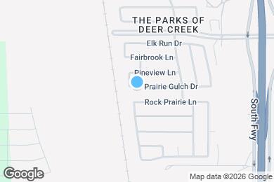 Map image of the property - 605 Prairie Gulch Dr