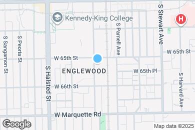 Map image of the property - 6505 S Lowe Ave