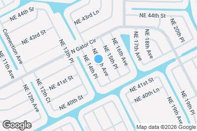 Map image of the property - 4124 NE 15th Ave