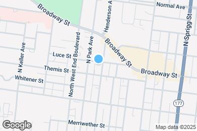 Map image of the property - 121 N Henderson Ave