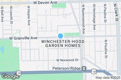 Map image of the property - 1923 W Granville Ave