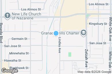 Map image of the property - 10535 Lindley Ave