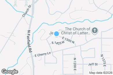 Map image of the property - 1052 E 1500 N