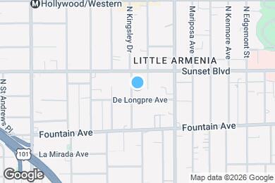 Map image of the property - 1412 N Kingsley Dr