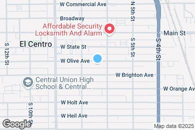 Map image of the property - 635 W Olive Ave