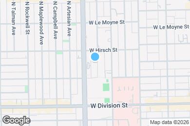 Map image of the property - 1332 N Claremont Ave