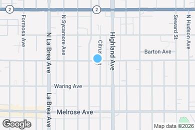 Map image of the property - 853 N Citrus Ave
