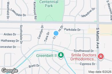 Map image of the property - 1706 Crescent Dr