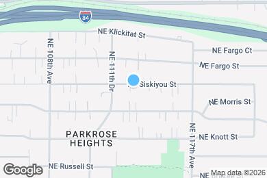 Map image of the property - 11318 NE Siskiyou St