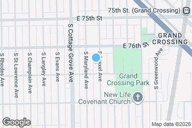 Map image of the property - 7636 S Drexel Ave