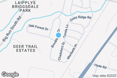 Map image of the property - 2204 Brookbank Dr