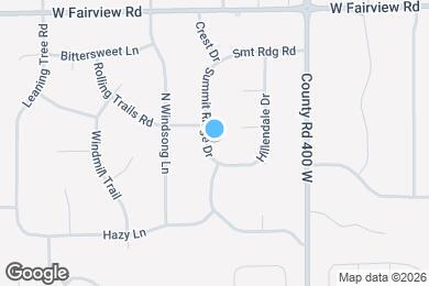 Map image of the property - 241 Summit Ridge Dr