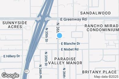 Map image of the property - 3601 E Janice Wy
