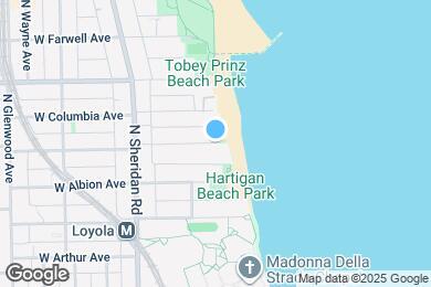Map image of the property - 1031 W North Shore Ave