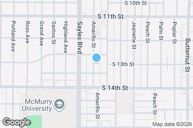 Map image of the property - 1333 Amarillo St