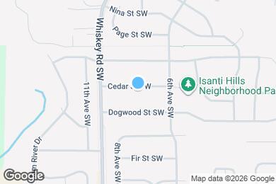 Map image of the property - 801 Cedar St SW