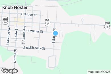 Map image of the property - 206 S Bagby St