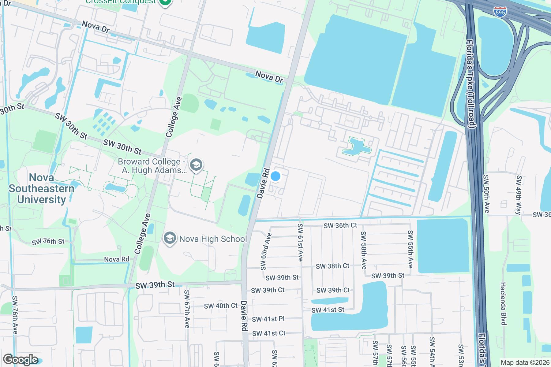 Davie Florida Zip Code Map Detailed
