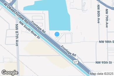 Map image of the property - 9837 W Okeechobee Rd
