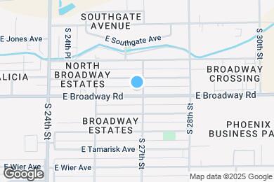 Map image of the property - 2558 E Broadway Rd