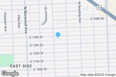Map image of the property - 1714 E 14th St