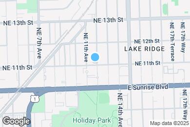Map image of the property - 1101 NE 12th Ave