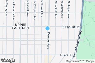 Map image of the property - 2837 N Downer Ave