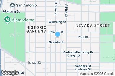 Map image of the property - 422 S Olive St