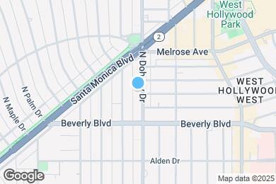Map image of the property - 445 N Doheny Dr