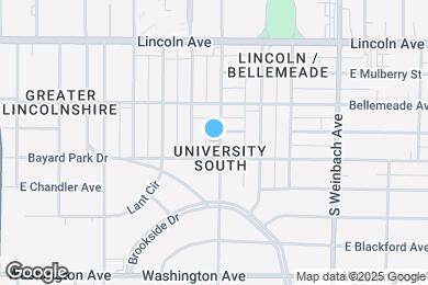 Map image of the property - 727 S Rotherwood Ave