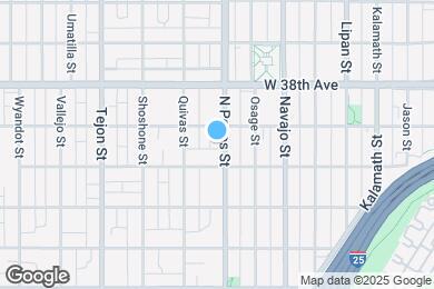 Map image of the property - 3633 Pecos St