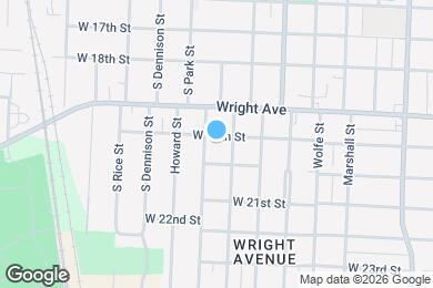 Map image of the property - 2117 W 19th St