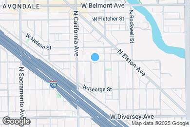 Map image of the property - 2723 W Wellington Ave