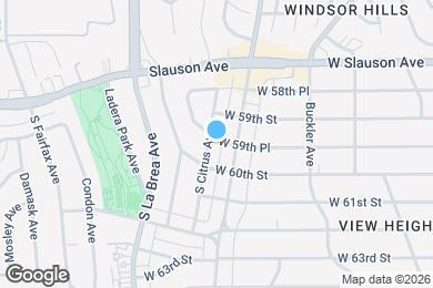Map image of the property - 5956 S Citrus Ave