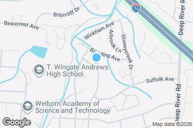 Map image of the property - 1724 Waverly St