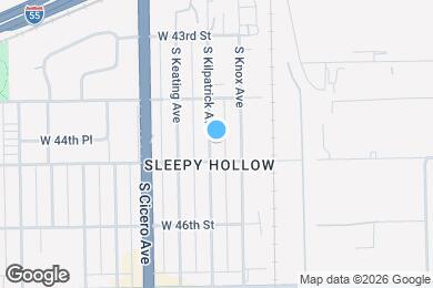 Map image of the property - 4441 S Kilpatrick Ave