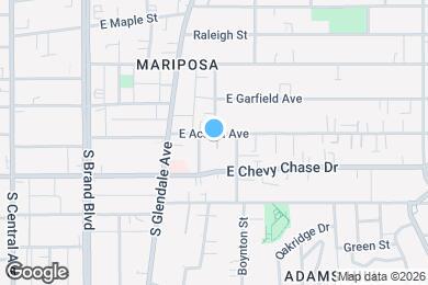 Map image of the property - Glendale Terrace Apartments - AC Townhomes LLC