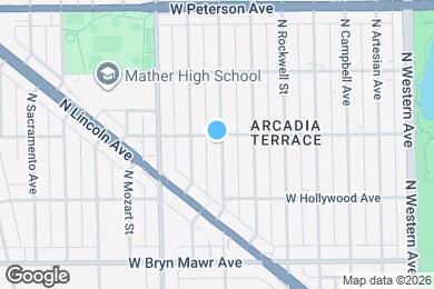 Map image of the property - 2705 W Ardmore Ave