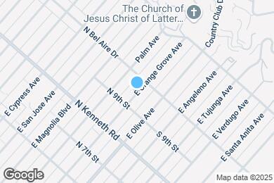 Map image of the property - 923 E Orange Grove Ave