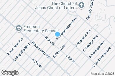 Map image of the property - 923 W Orange Grove Ave