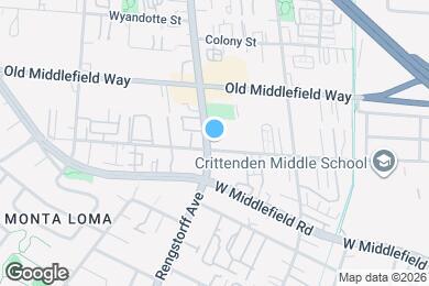 Map image of the property - 701 N Rengstorff Ave