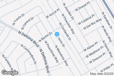 Map image of the property - 9308 N Travis Dr