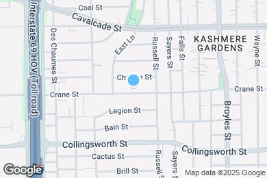 Map image of the property - 3613 Crandon St