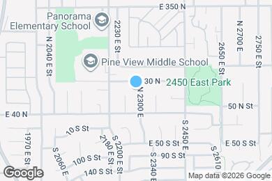 Map image of the property - 109 N 2300 E