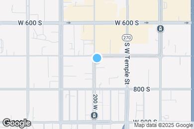 Map image of the property - 725 S 200 W