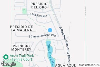 Map image of the property - 361 E Camino Rancho Cielo