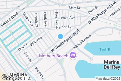 Map image of the property - Washington Blvd. Marina Apartments - near ...