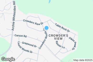 Map image of the property - 1108 Crowders Woods Dr