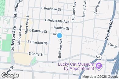 Map image of the property - 2661 Bellevue Ave